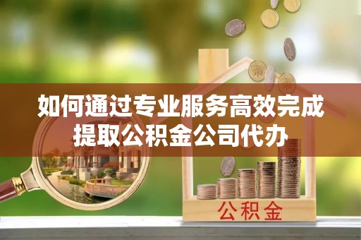 北埔如何通过专业服务高效完成提取公积金公司代办