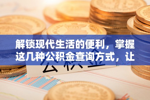 北埔解锁现代生活的便利，掌握这几种公积金查询方式，让理财更轻松