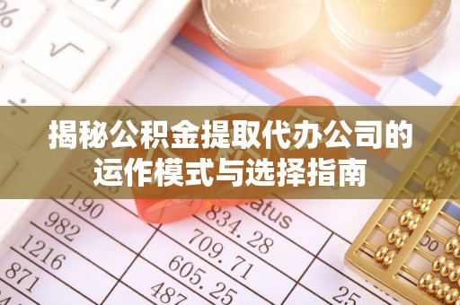 北埔揭秘公积金提取代办公司的运作模式与选择指南