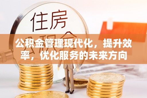 北埔公积金管理现代化，提升效率，优化服务的未来方向